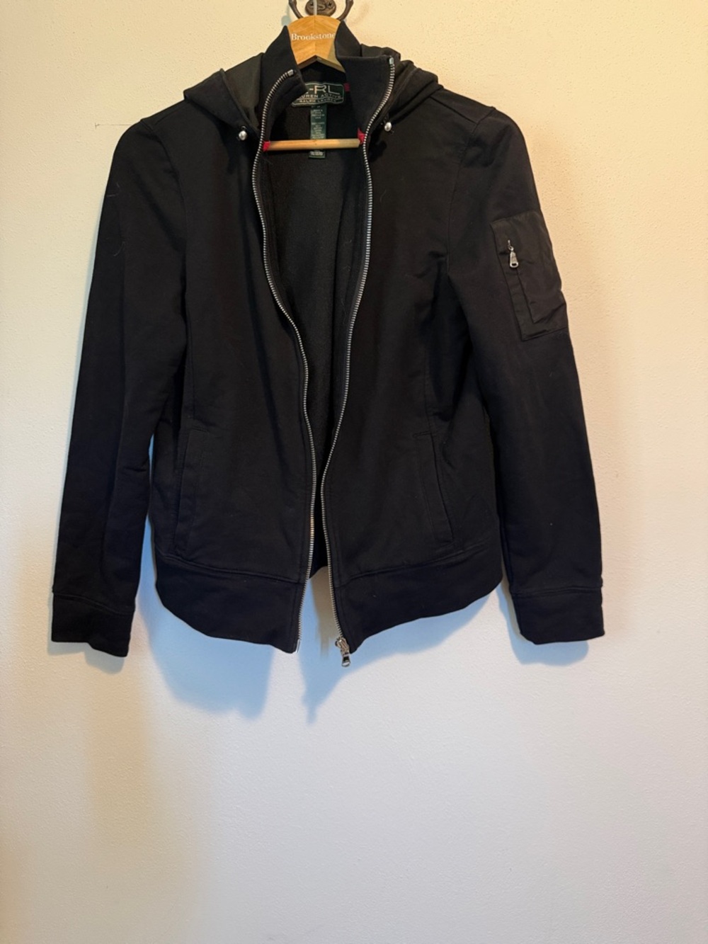 Ralph Lauren Black Jacket with Red Trim